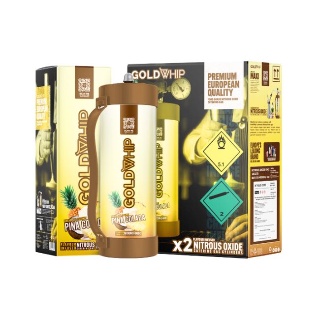 GOLD WHIP MAXI N2O 2KG / 3.3L TANK CHARGERS 2CT/ BOX