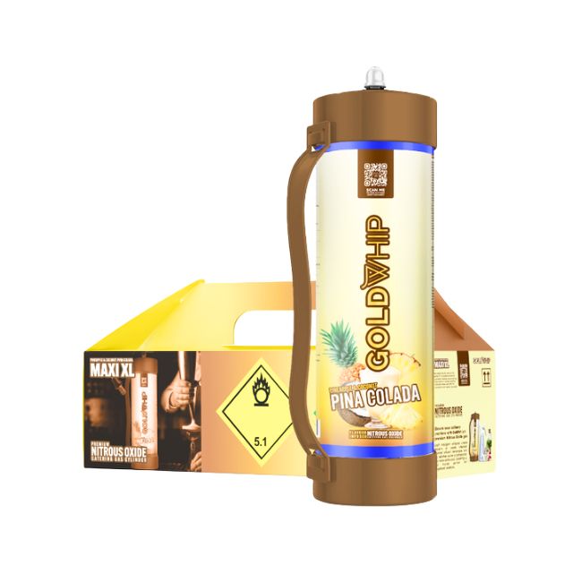 GOLD WHIP MAXI XL N2O 3KG / 4.42L TANK CHARGERS 1CT/ BOX