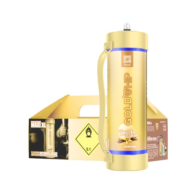 GOLD WHIP MAXI XL N2O 3KG / 4.42L TANK CHARGERS 1CT/ BOX