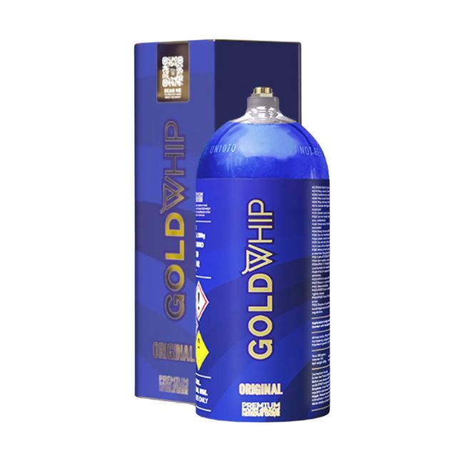 GOLD WHIP N2O 200G / 0.3L MINI TANKS ORIGINAL CHARGER 20CT/ BOX