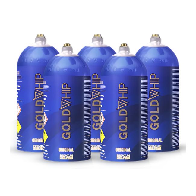 GOLD WHIP N2O 200G / 0.3L MINI TANKS ORIGINAL CHARGER 20CT/ BOX