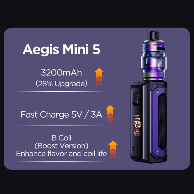 GEEKVAPE AEGIS MINI 5 3200mAH (5ML) STARTER KIT