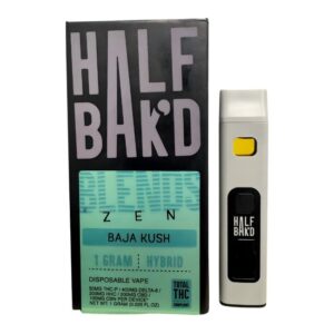 HALF BAK'D SAUCE'D ZEN BLEND THC-P+D8+HHC+CBD+CBN 1GM DISPO 5CT/ BOX