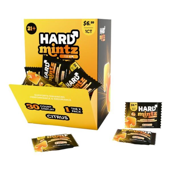 HARD MINTZ FOR HIM SUPPORTS ENHANCED PERFORMANCE & ENDURANCE TABLETS 1CT/30PK (PRE PRICED $6.99)