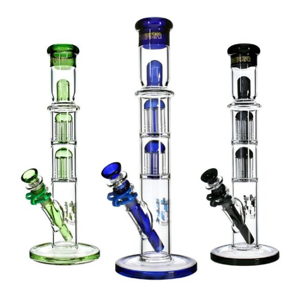 13.5'' PHOENIXSTAR GLASS MIX COLOR WATER PIPE