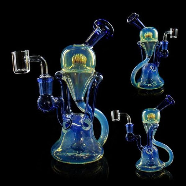 7.5'' PHOENIXSTAR GLASS RECYCLER SILVER FUMED WATER PIPE