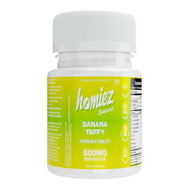 HOMIEZ BOTANICALS 50MG PER TABLET 10CT/ BOTTLE