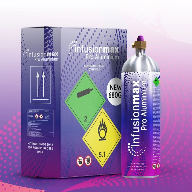 INFUSION MAX PRO (ELITE) ALUMINIUM NEW 680GM (1L) CYLINDER 6CT/ BOX