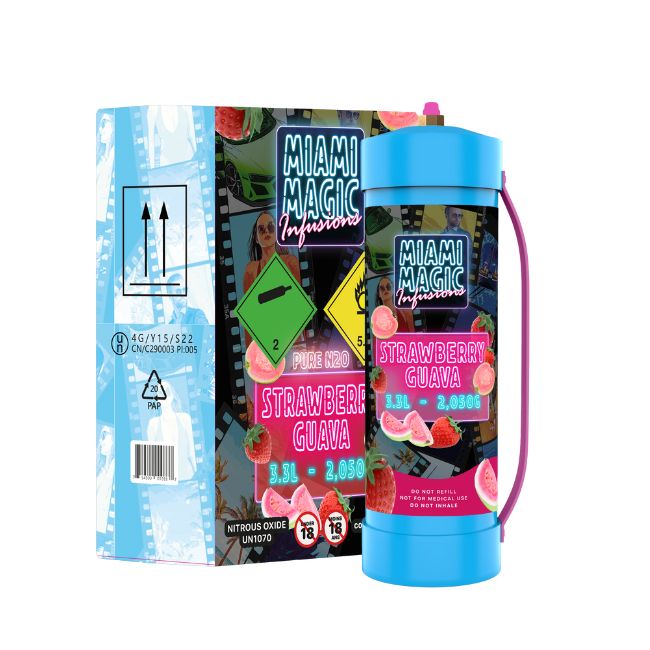 MIAMI MAGIC BY INFUSION PURE N2O 2050GM (3.3L) CYLINDER CHARGER 2CT/ BOX