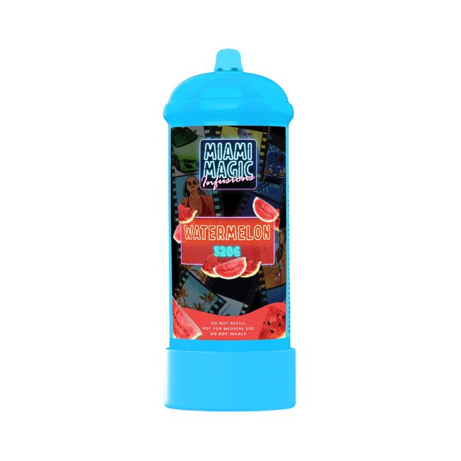 MIAMI MAGIC BY INFUSION N2O NEW 320G (0.52L) CYLINDER CHARGER 6CT/ BOX