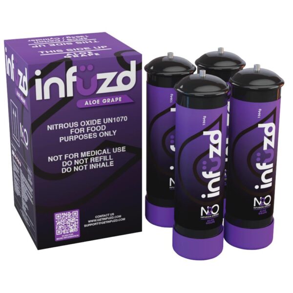 INFUZD 1364G CYLINDER FLAVORED CHARGERS 4CT/ BOX