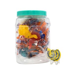 JARELP16S MINI ELEPHANT HAND PIPE 16CT JAR