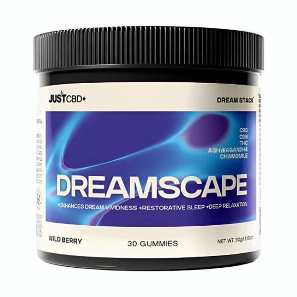 JUST CBD DREAM STACK DREAMSCAPE WILD BERRY GUMMIES 30CT/ JAR