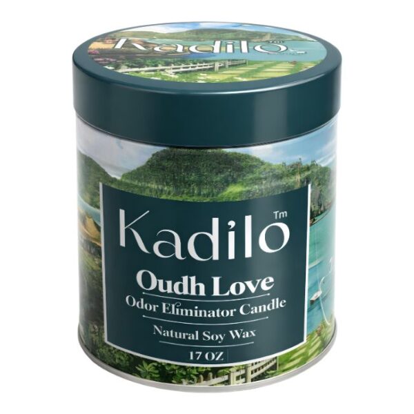 KADILO ODOR ELIMINATOR NATURAL SOY WAX 17OZ CANDLES JAR