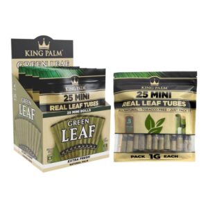 KING PALM GREEN LEAF MINI TOBACCO FREE 1GM CONES 25PK 4CT/ BOX KING PALM GREEN LEAF MINI TOBACCO FREE 1GM CONES 25PK 4CT/ BOX