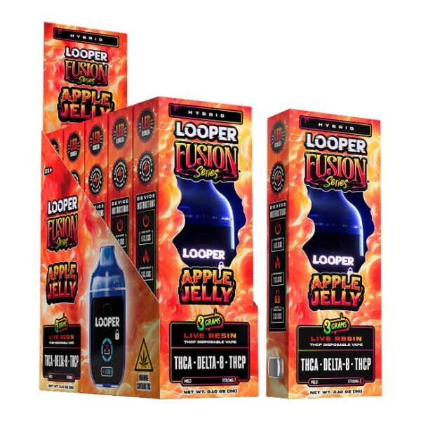 LOOPER FUSION D8 + THC-P 3GM DISPO 5CT/ BOX