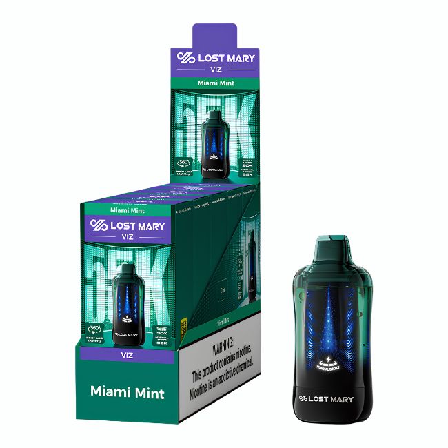 LOST MARY VIZ 5% DISPOSABLE (83.5ML) 55K PUFFS 5CT/ BOX