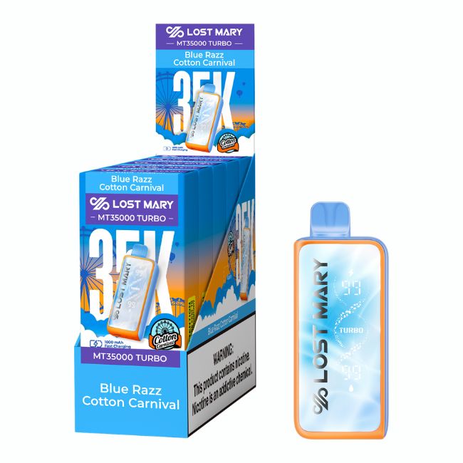 LOST MARY MT35000 TURBO WORLD CUP & CARNIVAL SERIES 5% DISPOSABLE (90ML) 35K PUFFS 5CT/ BOX