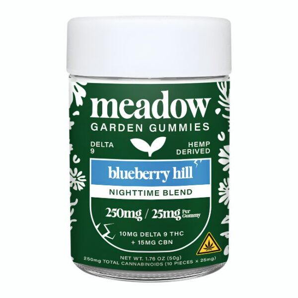 MEADOW D9 THC + CBD 250MG GUMMIES 10CT/ JAR