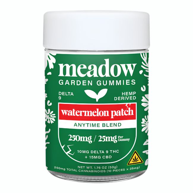 MEADOW D9 THC + CBD 250MG GUMMIES 10CT/ JAR