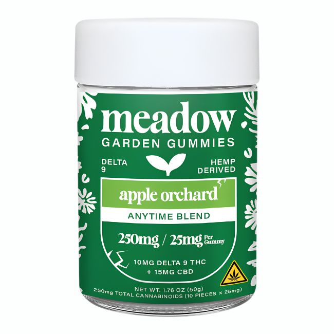 MEADOW D9 THC + CBD 250MG GUMMIES 10CT/ JAR