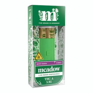 MEADOW THC-A LIVE ROSIN 3.5GM DISPO 6CT/ BOX MEADOW THC-A LIVE ROSIN 3.5GM DISPO 6CT/ BOX
