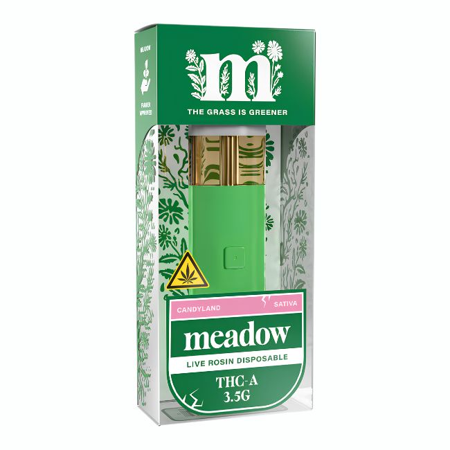 MEADOW THC-A LIVE ROSIN 3.5GM DISPO 6CT/ BOX