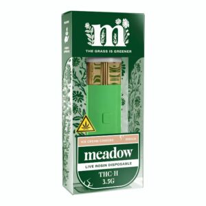 MEADOW THC-H LIVE ROSIN 3.5GM DISPO 6CT/ BOX MEADOW THC-H LIVE ROSIN 3.5GM DISPO 6CT/ BOX
