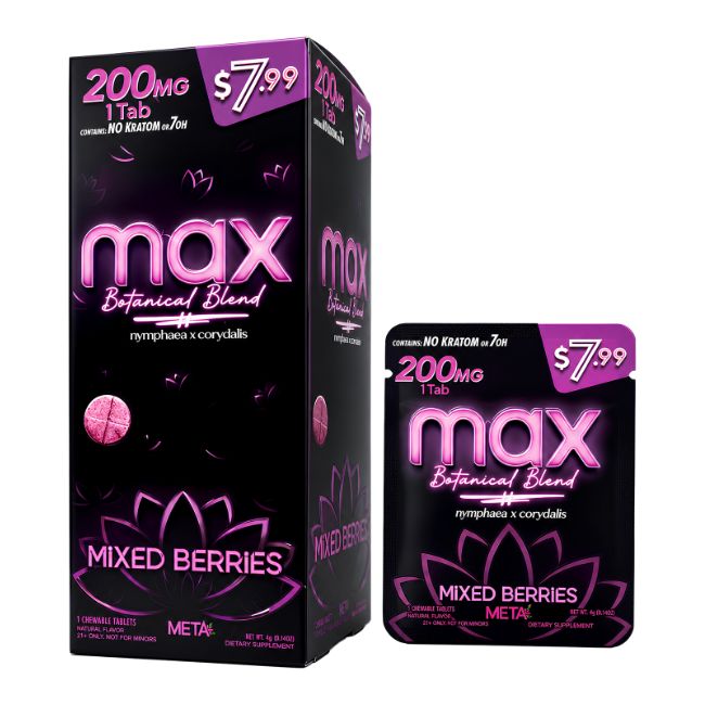 META TABZ MAX BOTANICAL BLEND 200MG PER TABLET 1CT/ 30PK (PRE PRICED $7.99)