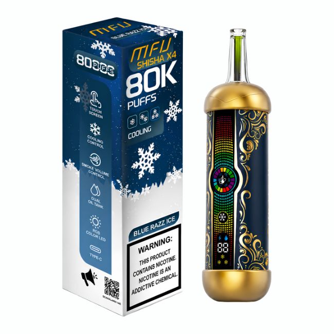 MFU SHISHA X4 5% DISPOSABLE (300ML) 80K PUFFS 5CT/ BOX