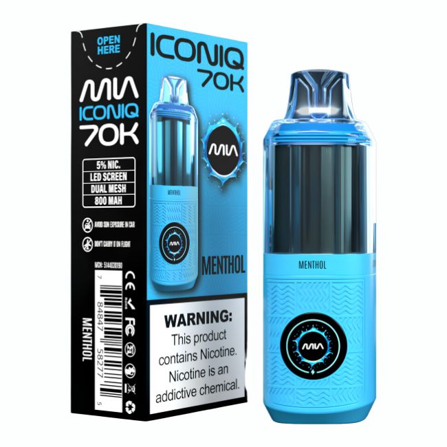 MIA ICONIQ 5% DISPOSABLE POD (125ML) 70K PUFFS 5CT/ BOX