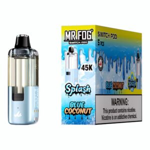 MR FOG SWITCH SPLASH 5% DISPOSABLE POD (100ML) 45K PUFFS 5CT/ BOX MR FOG SWITCH SPLASH 5% DISPOSABLE POD (100ML) 45K PUFFS 5CT/ BOX