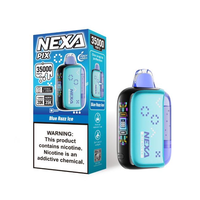 NEXA PIX 5% DISPOSABLE (80ML) TURBO MODE - 20K & NORM. MODE - 35K PUFFS 5CT/ BOX