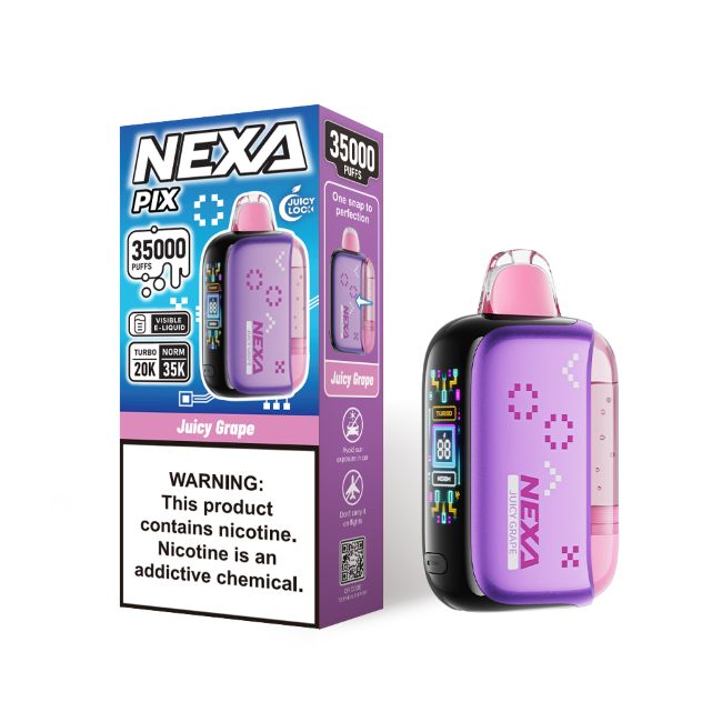 NEXA PIX 5% DISPOSABLE (80ML) TURBO MODE - 20K & NORM. MODE - 35K PUFFS 5CT/ BOX