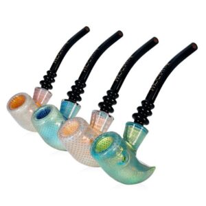PGP129 7'' PHOENIXSTAR SILVER FUMED HAND PIPE
