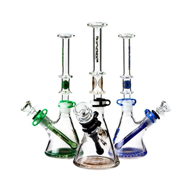 PHOENIX GLASS 10" BASE DIAMETER WATER PIPE