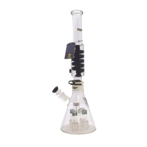 PHX459 PHOENIX GLASS 18" FREEZABLE COIL 4 SHOWERHEAD PERC DESIGN WATER PIPE