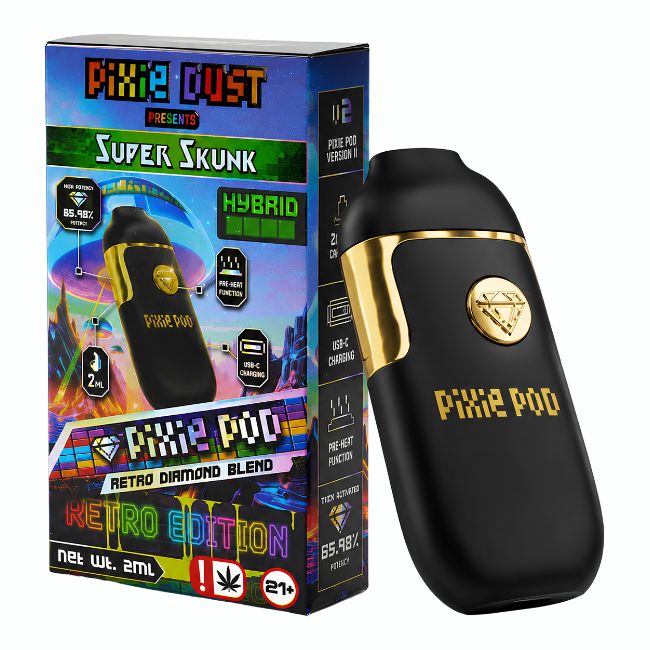 PIXIE DUST RETRO DIAMOND BLEND THCA 2GM DISPO 5CT/ BOX
