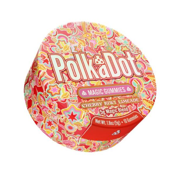 POLK A DOT MAGIC BLEND MUSHROOM 5GM GUMMIES IN TIN 10CT/10PK BOX