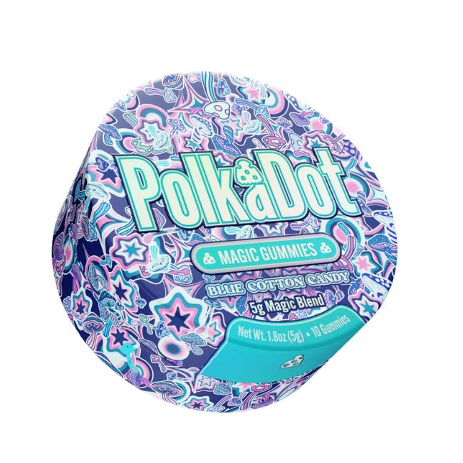 POLK A DOT MAGIC BLEND MUSHROOM 5GM GUMMIES IN TIN 10CT/10PK BOX