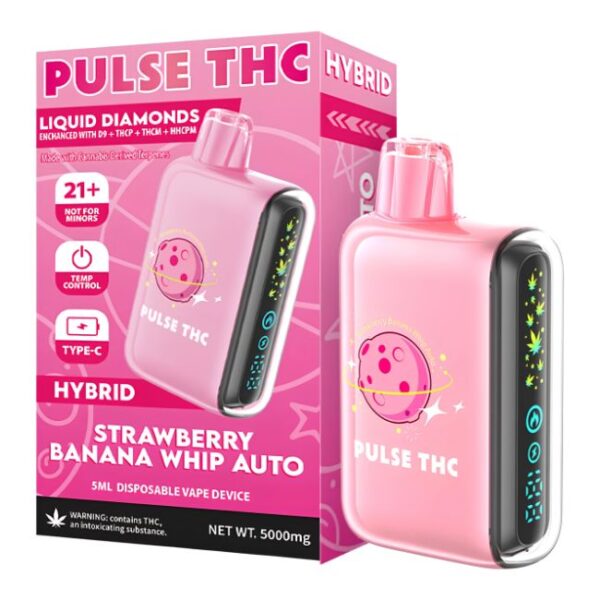 PULSE THC THC-A LIQUID DIAMONDS D9 + THC-P + HHC-P 5GM DISPO 5CT/ BOX