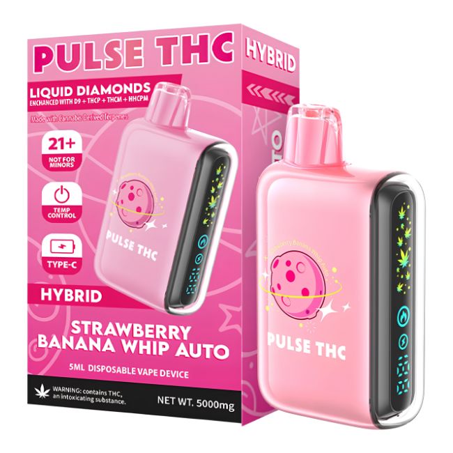 PULSE THC THC-A LIQUID DIAMONDS D9 + THC-P + HHC-P 5GM DISPO 5CT/ BOX