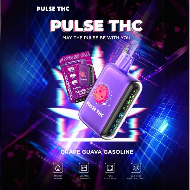 PULSE THC THC-A LIQUID DIAMONDS D9 + THC-P + HHC-P 5GM DISPO 5CT/ BOX