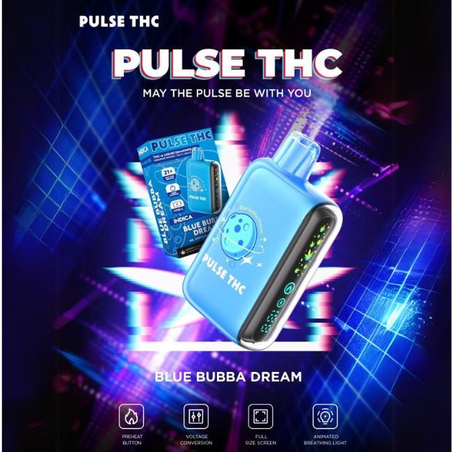 PULSE THC THC-A LIQUID DIAMONDS D9 + THC-P + HHC-P 5GM DISPO 5CT/ BOX
