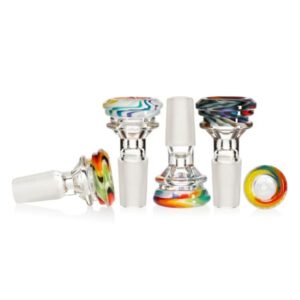 SA163 PHOENIX GLASS 14MM ASSORTED COLOR BOWL