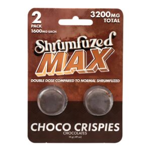 SHRUMFUZED MAX DOUBLE DOSE MUSHROOM CHOCOLATES 3200MG 2CT/10PK BOX