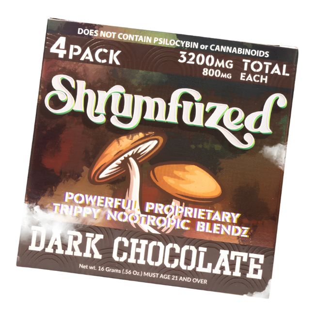 SHRUMFUZED MUSHROOM CHOCOLATES 3200MG 4CT/10PK BOX