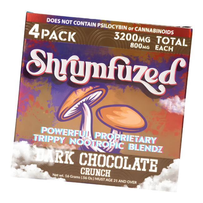 SHRUMFUZED MUSHROOM CHOCOLATES 3200MG 4CT/10PK BOX