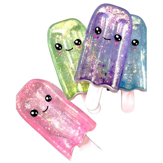 SQUISHY POPSICLE PUSHY PUSHY SQUISHY TOY 12CT/ DISPLAY