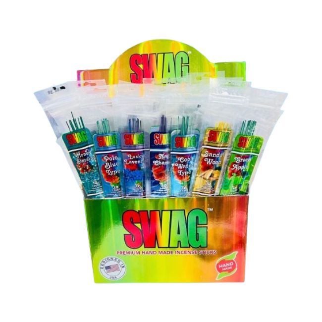 SWAG BLUNT PREMIUM HAND DIPPED INCENSE STICKS 10PK 72CT/ DISPLAY